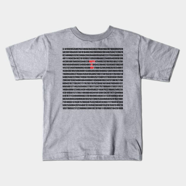 Happy Pi Day with Pi Out to 1000 Digits Kids T-Shirt by Scarebaby